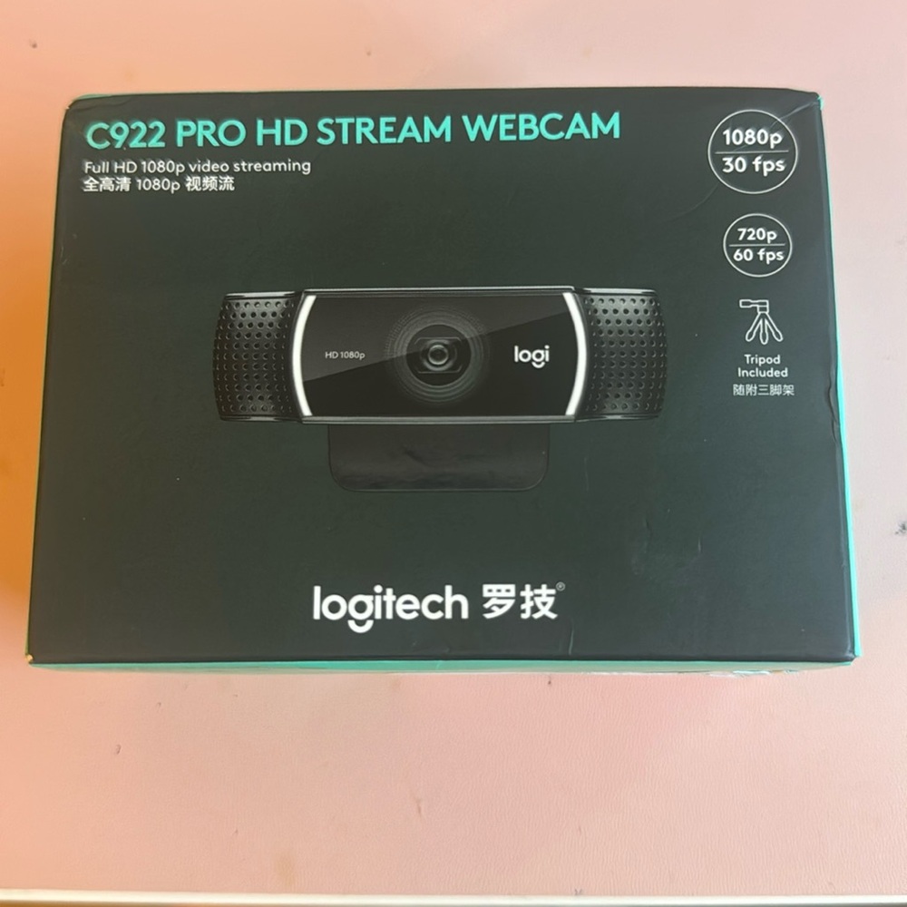 Logitech c922 pro Hd stream webcam
